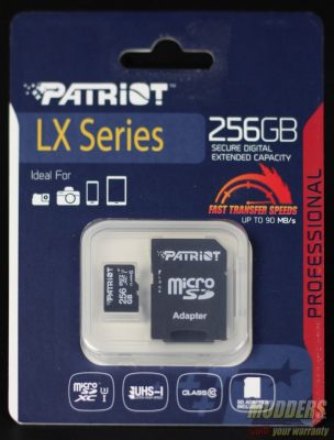 Patriot LX Series micro SDXC Class 10 256 GB Flash Memory Review lx series, memory card, microsd, Patriot 2