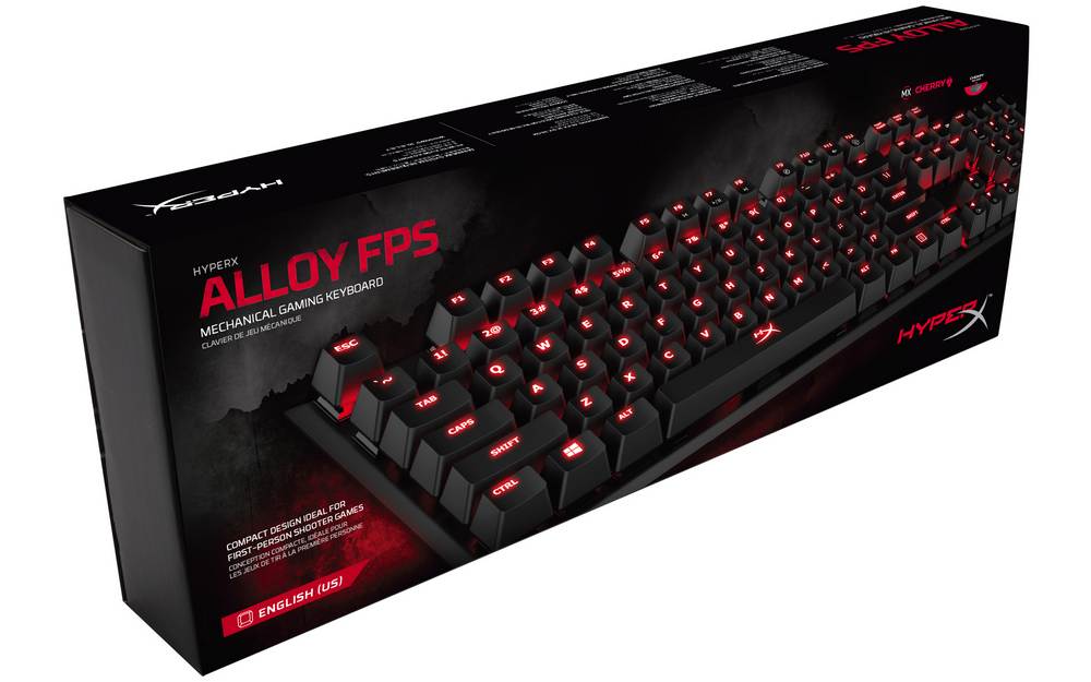 HyperX Alloy FPS Keyboard Now Available with Cherry MX Brown or Red Switches