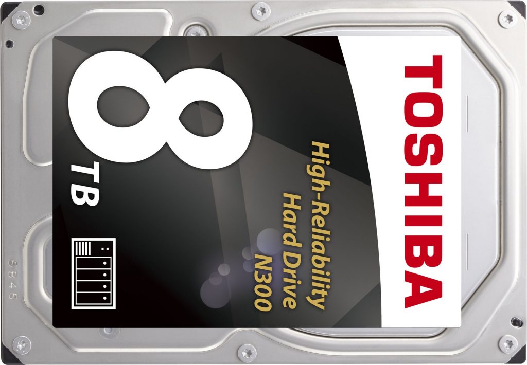 Toshiba Increases N300 NAS HDD Capacity to 8TB