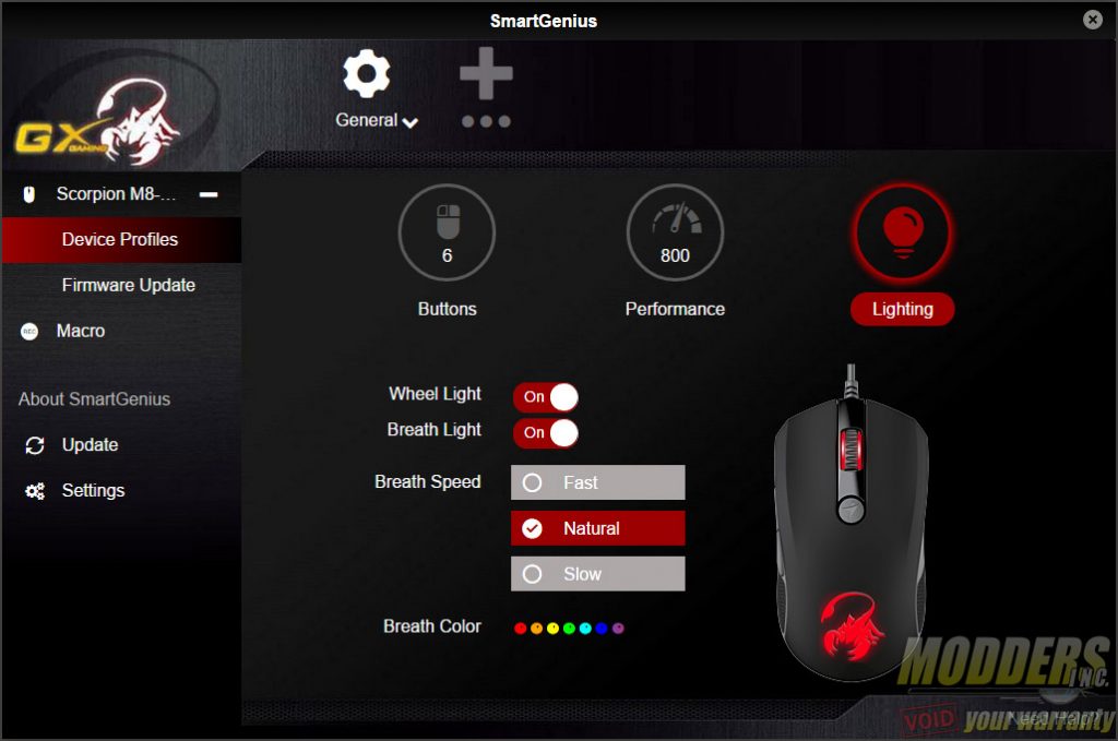 Genius GX Gaming Scorpion M8-610 SmartGenius Software 
