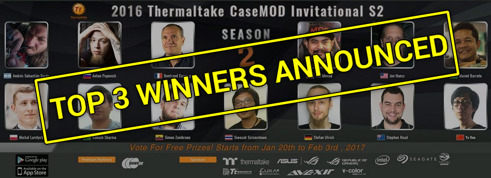 2016 Thermaltake CaseMOD Invitational Season 2 Winners Announced