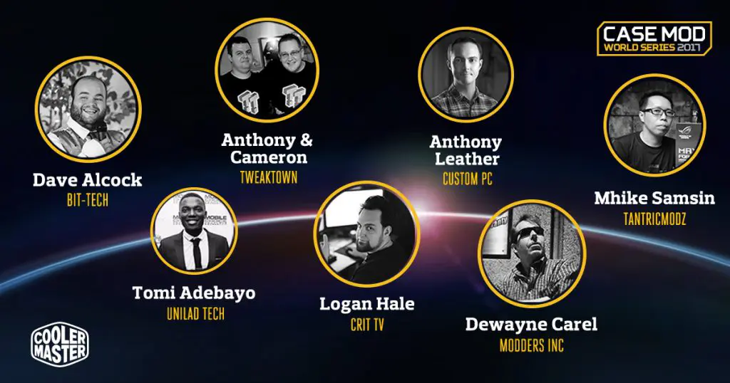 Cooler Master Case Mod World Series Judges Panel Announced 1 Cooler Master Announces New Judge Panel for the Case Mod World Series