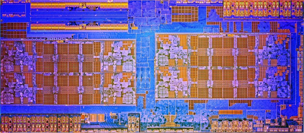 AMD Ryzen 7 1800X CPU dieshot