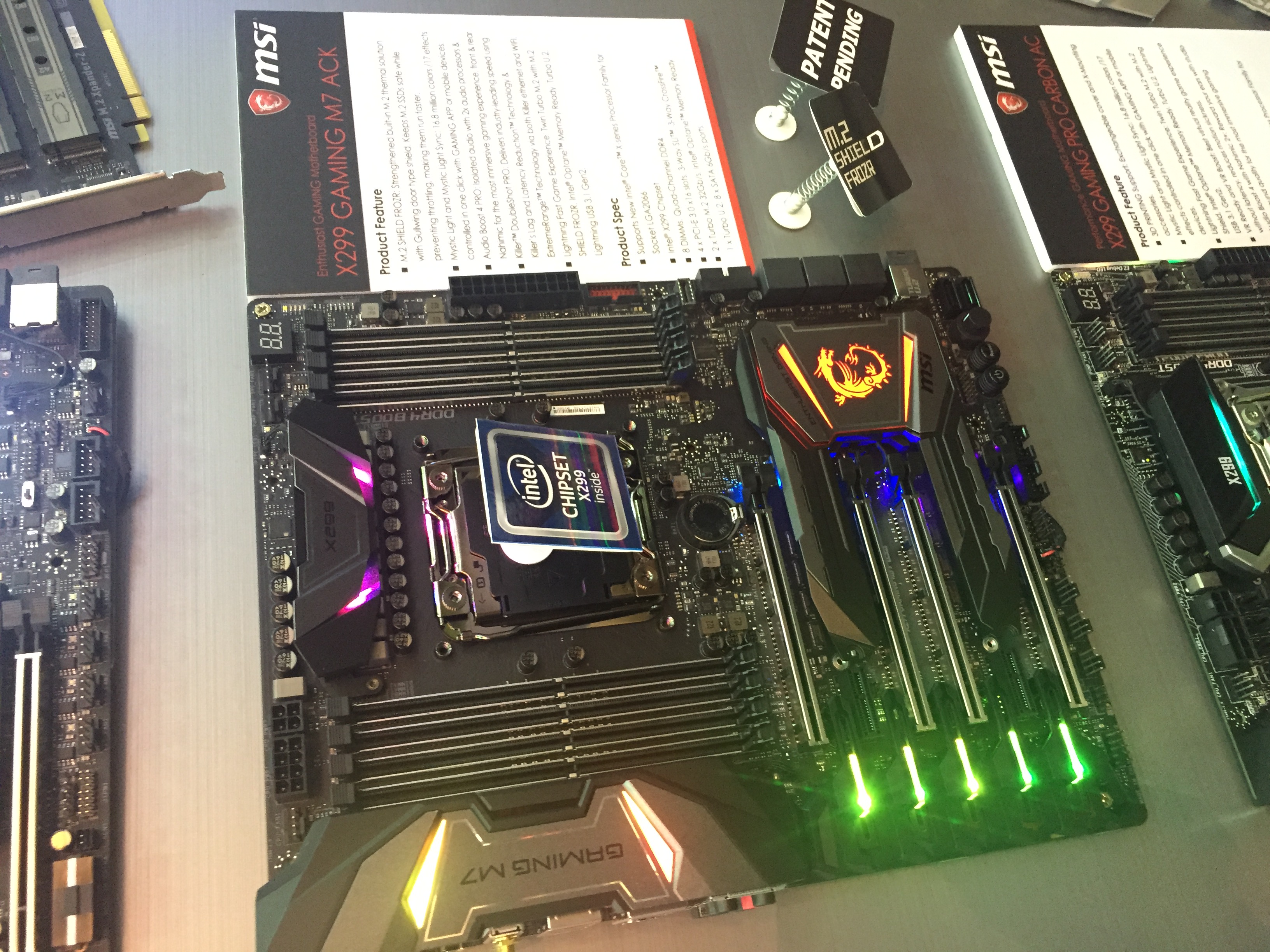 MSI X299 Motherboards on Display @ Computex 2017 motherboards, MSI, x299 1