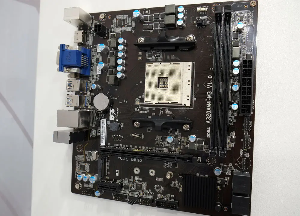 ECS Shows Off New AM4 Motherboards and Mini-PCs @ Computex 2017 3 ECS A320AM4 Motherboard