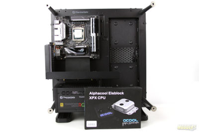 Water Cooling Your PC: Making of an Eye Candy Part 2: CPU Water Block Installation Alpha Cool, ASUS ROG, ATi, AURA, custom loop, G.Skill, i7-7700k, R290, Samsung 960, Thermaltake Core P1, watercooling, XPX Eisblock 1
