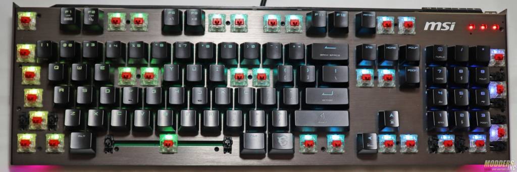 MSI Vigor GK80 Gaming Keyboard Cherry MX Silent, Gaming, GK80, Keyboard, MSI, rgb 1