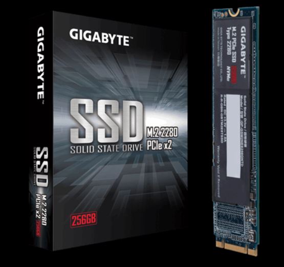 GIGABYTE Storage Line With NVMe PCIe M.2 SSDs
