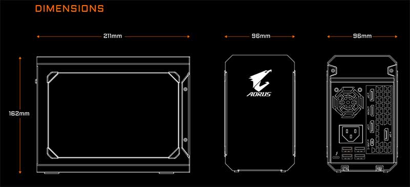 GIGABYTE Releases the AORUS RTX 2070 Gaming Box Aorus, Gigabyte, RTX 2070 4
