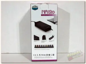 Cooler Master NA 120 Universal Notebook Power Adapter 120w 2 NA 120 box rear