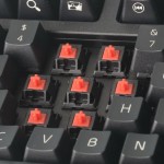 KBTalking Pro Black on Black Keyboard with MX Cherry Red Keys Gaming Keyboard, Keyboard 1