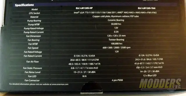 Enermax LIQMAX 120S All-In-One CPU Cooler 4 Enermax LIQMAX 120S All-In-One CPU Cooler CPU Cooler, Enermax, Water Cooler 4