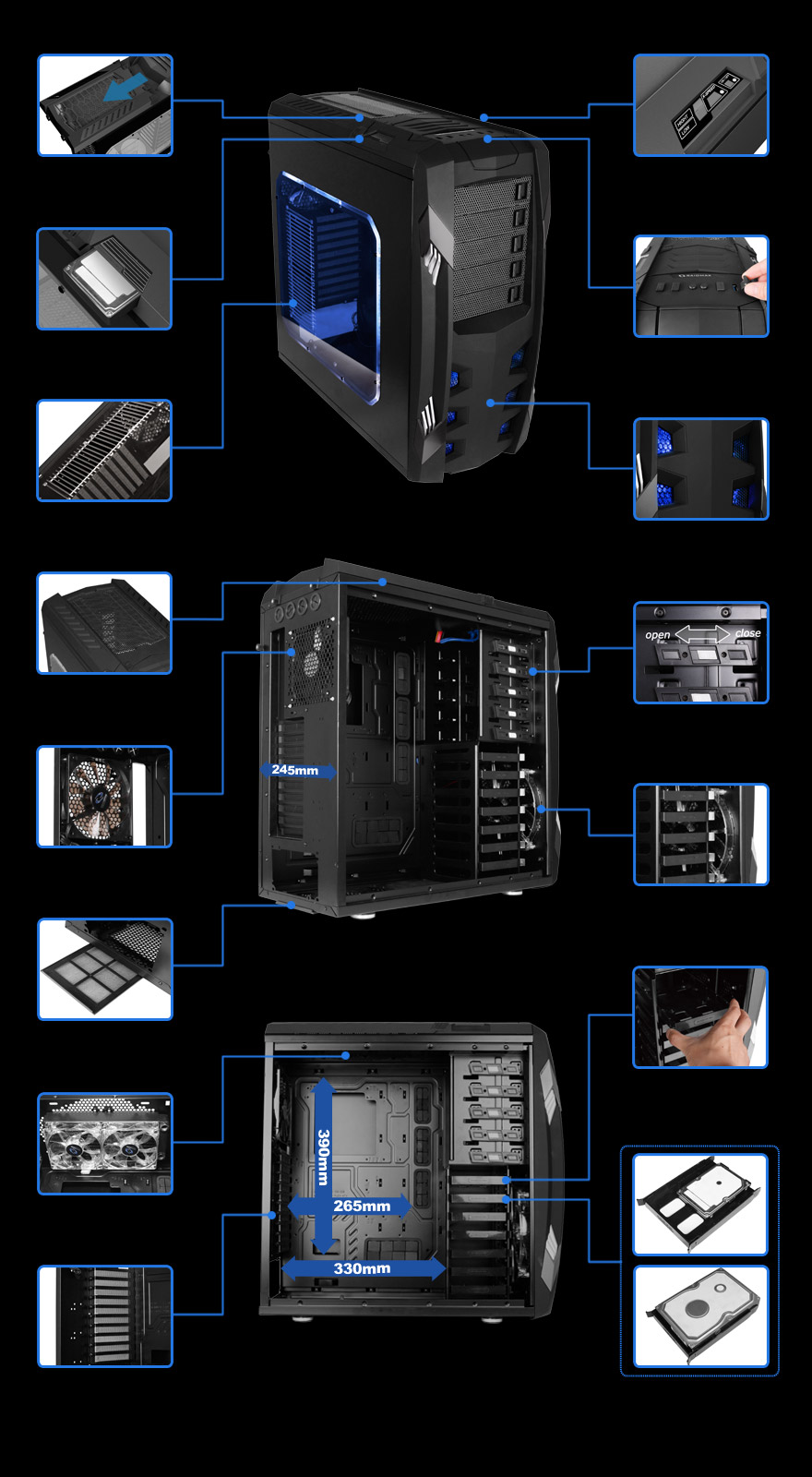 RAIDMAX Vampire Tower Computer Case Review Case, Full Tower, Raidmax 1