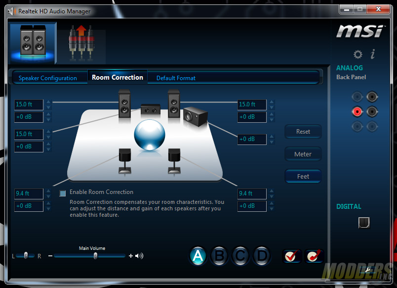 Audio Control Panel specificationdc