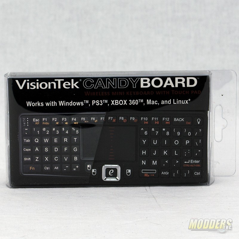 VisionTek CandyBoard Mini Wing Keyboard Review HTPC, PS3, wireless, xbox 1
