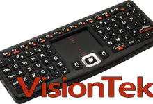 VisionTek CandyBoard Mini Wing Keyboard Review HTPC, PS3, wireless, xbox 1