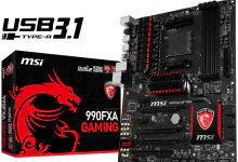 New MSI 990FXA AM3+ GAMING Motherboard Features USB 3.1 and NVMe Support 990fxa, Am3+, Motherboard, MSI, usb 3.1 2