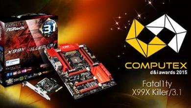 ASRock Fatal1ty X99X Killer/3.1 Takes Home the COMPUTEX d&i Award 2015 iF 1