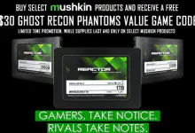 Mushkin Announces REACTOR Series Expansion with UBISOFT's Ghost Recon Phantoms 2 Mushkin Announces REACTOR Series Expansion with UBISOFT's Ghost Recon Phantoms giveaway, Mushkin, reactor, SSD, sweepstakes 1