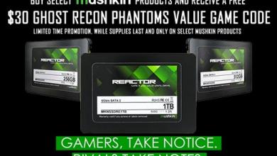 Mushkin Announces REACTOR Series Expansion with UBISOFT's Ghost Recon Phantoms sweepstakes 1