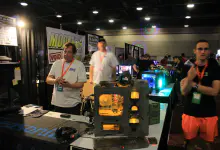 Tek Syndicate stops by the Modders-Inc booth at QuakeCon 2015 case mod contest, case mods at quakecon, quakecon 1