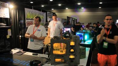 Tek Syndicate stops by the Modders-Inc booth at QuakeCon 2015 case mod contest, case mods at quakecon, quakecon 14