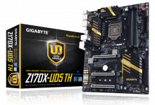 GIGABYTE Unveils the Z170X-UD5 TH World’s First Intel® Thunderbolt™ 3 Certified Gigabyte, Motherboard, thunderbolt, ud5, z170x 12