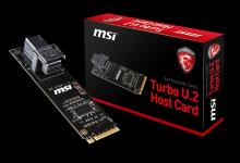 MSI U.2 Host Adapter Card Now Available 750, drive, Intel, m.2, MSI, SSD, Storage, u.2 1
