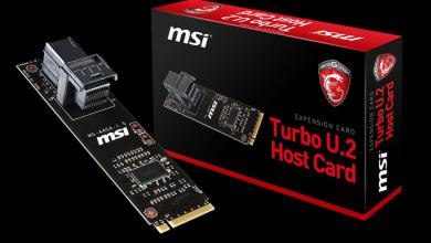 MSI U.2 Host Adapter Card Now Available 750, drive, Intel, m.2, MSI, SSD, Storage, u.2 2