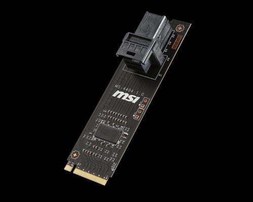 MSI U.2 Host Adapter Card Now Available 750, drive, Intel, m.2, MSI, SSD, Storage, u.2 3