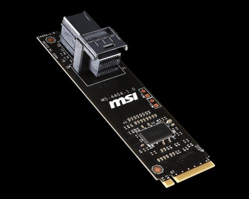 MSI U.2 Host Adapter Card Now Available 750, drive, Intel, m.2, MSI, SSD, Storage, u.2 2