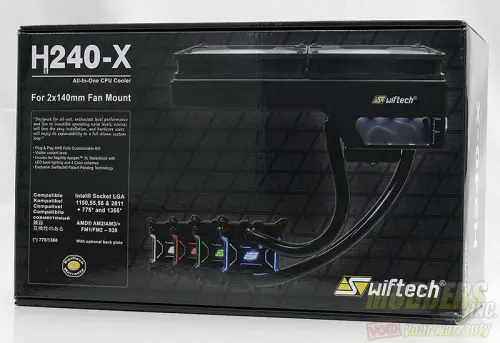 Swiftech H240-X AIO CPU Cooler Review 2 Swiftech H240-X AIO CPU Cooler Review AIO, all in one, helix, overclocking, Swiftech, watercooling 1