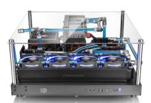 Thermaltake Core P5 ATX Wall Mount Case Now Available Worldwide Case, core p5, table, Thermaltake, wall mount 1