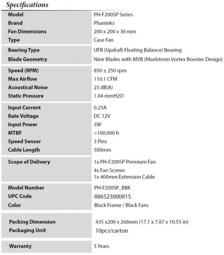 Phanteks Premium MP and SP Series Fans Launched 9 Phanteks Premium MP and SP Series Fans Launched black, cooling, f120mp, f140mp, f140sp, f200sp, Fans, phantkes 9