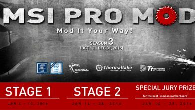 MSI PRO MOD Season 2 Wraps-up, Season 3 Launched Immediately pro mod 6