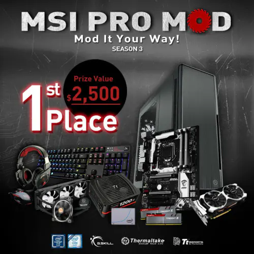 MSI PRO MOD Season 2 Wraps-up, Season 3 Launched Immediately 3 MSI PRO MOD Season 2 Wraps-up, Season 3 Launched Immediately casemod, competition, contest, G.Skill, giveaway, Intel, modding, MSI, pro mod, Thermaltake 1