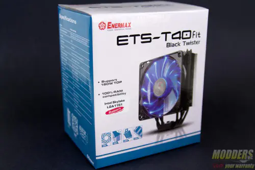 Enermax ETS-T40Fit CPU Cooler Review: A Twist on a Classic 2 Enermax ETS-T40fit-BK Packaging
