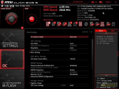 MSI Z170A Gaming Pro Carbon Motherboard Review Carbon, ddr4, Gaming, m.2, overclocking, skylake, watercooling, z170 9