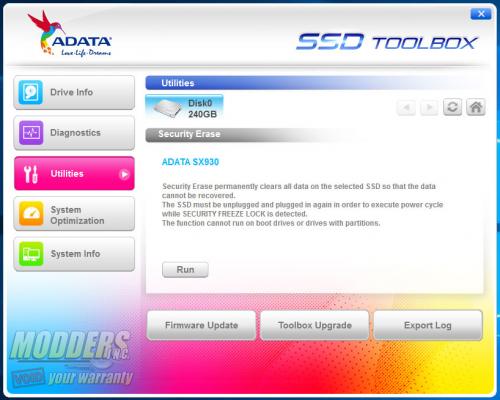 ADATA SSD Toolbox
