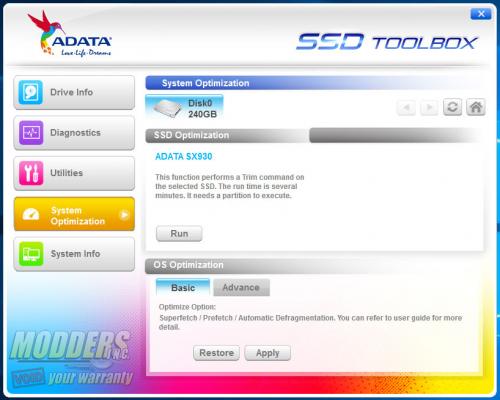 ADATA SSD Toolbox
