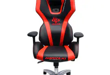 Auroza X1 Gaming Chair 9 AUROZA XI GLOW PC GAMING CHAIR (BLACK/RED)