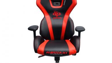 AUROZA XI GLOW PC GAMING CHAIR (BLACK/RED)