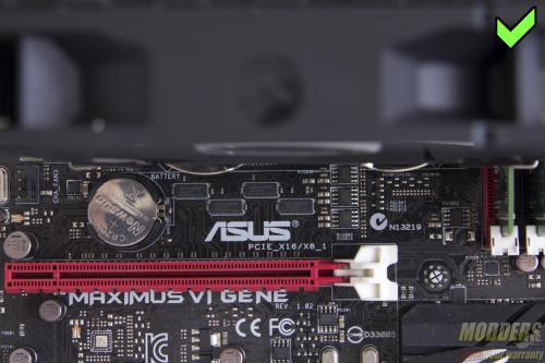 CRYORIG H7 PCIe Clearance