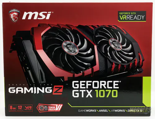 MSI GeForce GTX 1070 Gaming Z Graphics Card Review 2 GEFORCE® GTX 1070 GAMING Z 8G