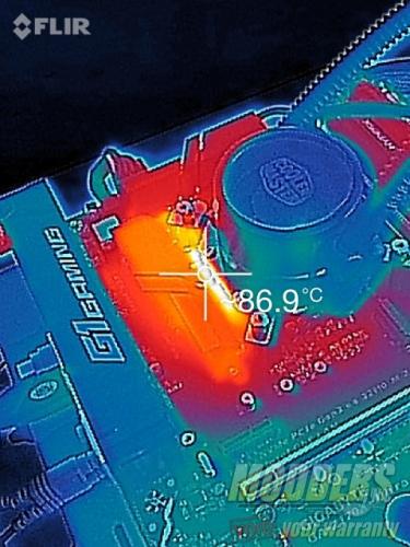 Gigabyte Z170X-Ultra Gaming IR photo 4.8GHz OC load