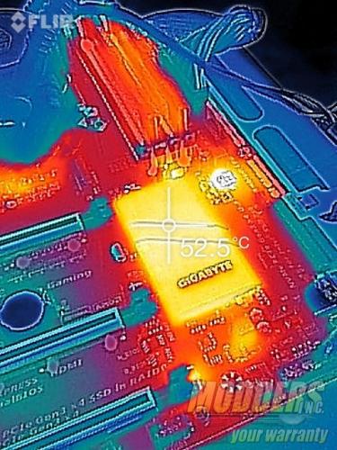 Gigabyte Z170X-Ultra Gaming IR photo 4.8GHz OC load