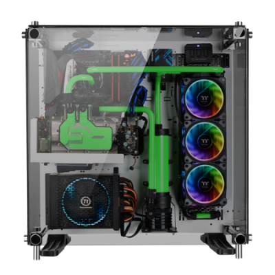 More RGB from Thermaltake as Pacific W4 CPU Block and Riing Plus 12 Fans Launched cpu block, Fans, pacific w4, radiator, rgb, Thermaltake, tt premium, watercooling 3