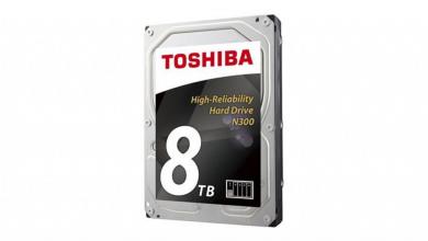 Toshiba Increases N300 NAS HDD Capacity to 8TB