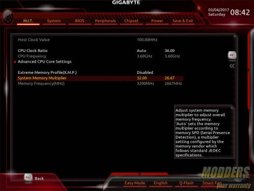 Advanced Frequency Settings