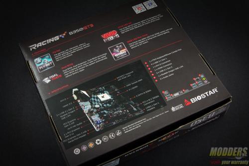 Biostar Racing B350GT3 AM4 Motherboard Box Rear